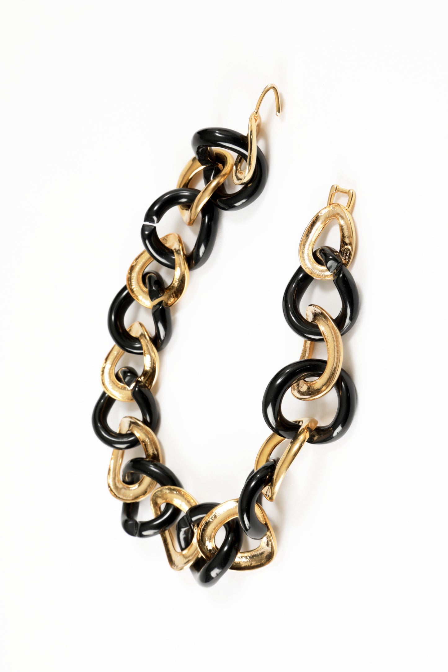 Collana Catena nera e dorata Kenneth Jay Lane