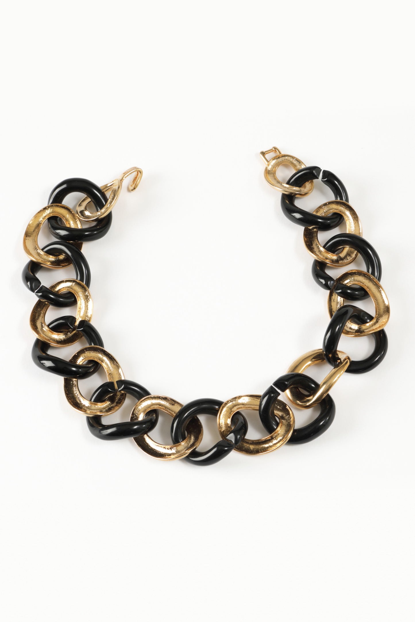 Collana Catena nera e dorata Kenneth Jay Lane