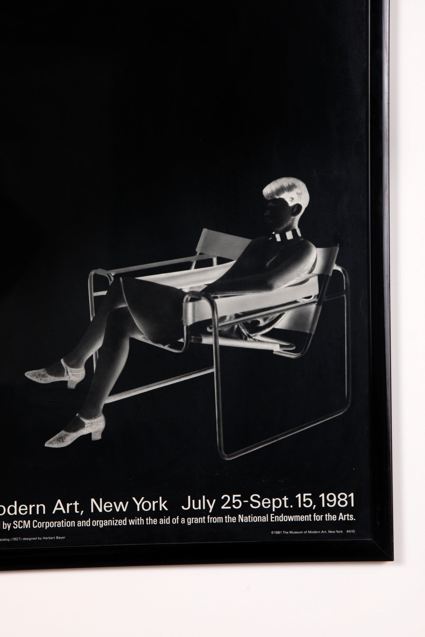 Poster shows Marcel Breuer Moma 1975