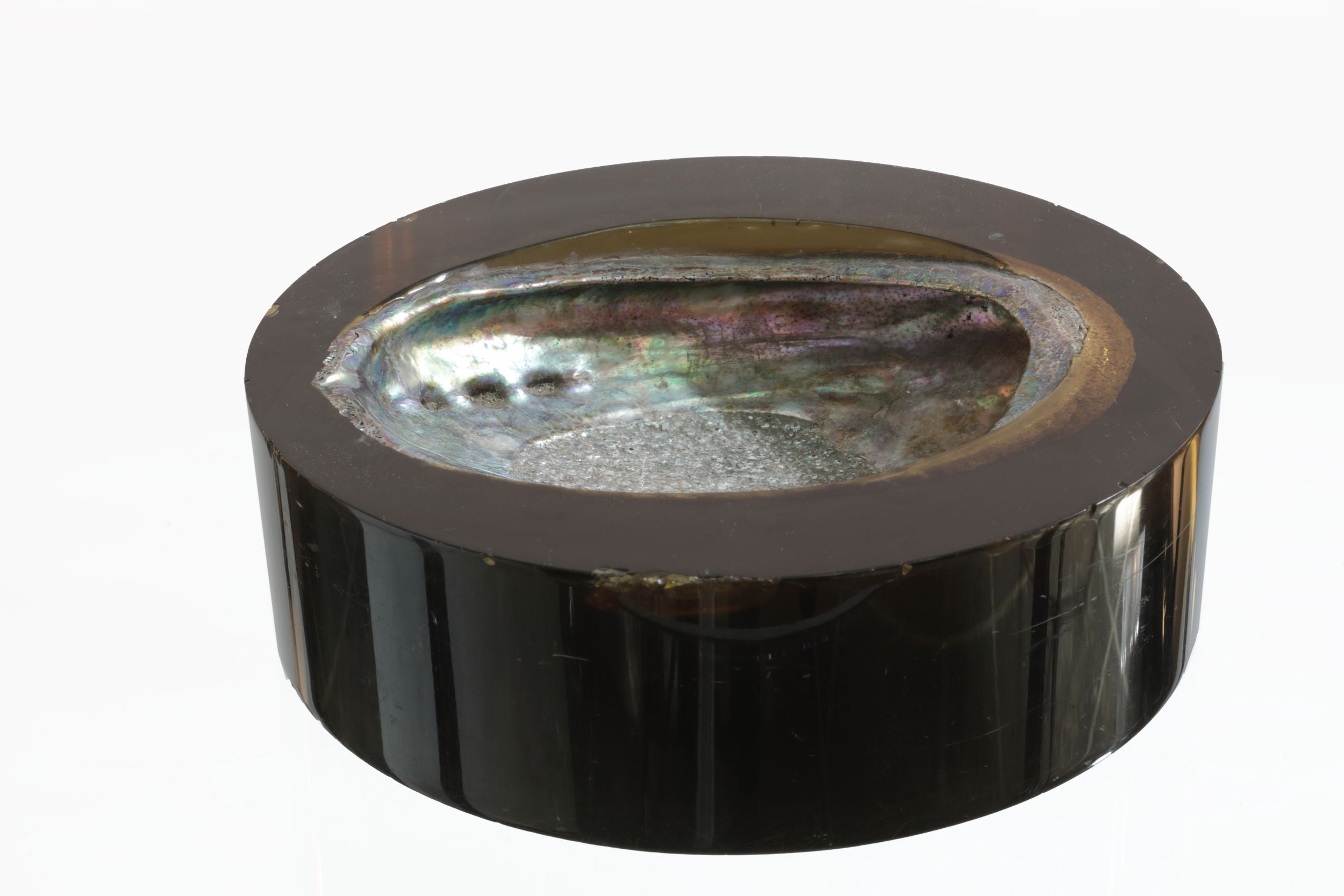 Shell drowned in smoked plexiglass 70s