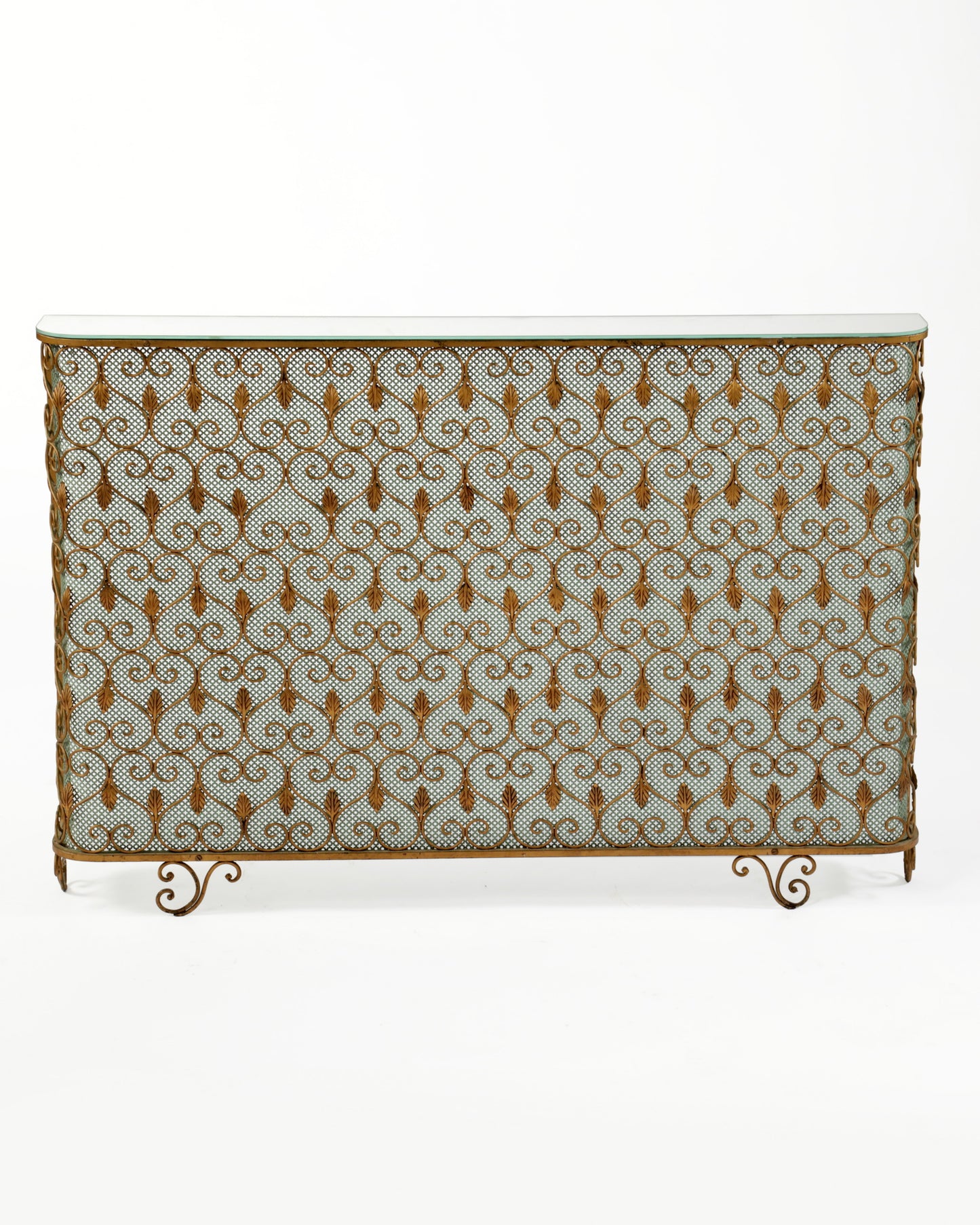 Console (radiator cover) mirrored surface