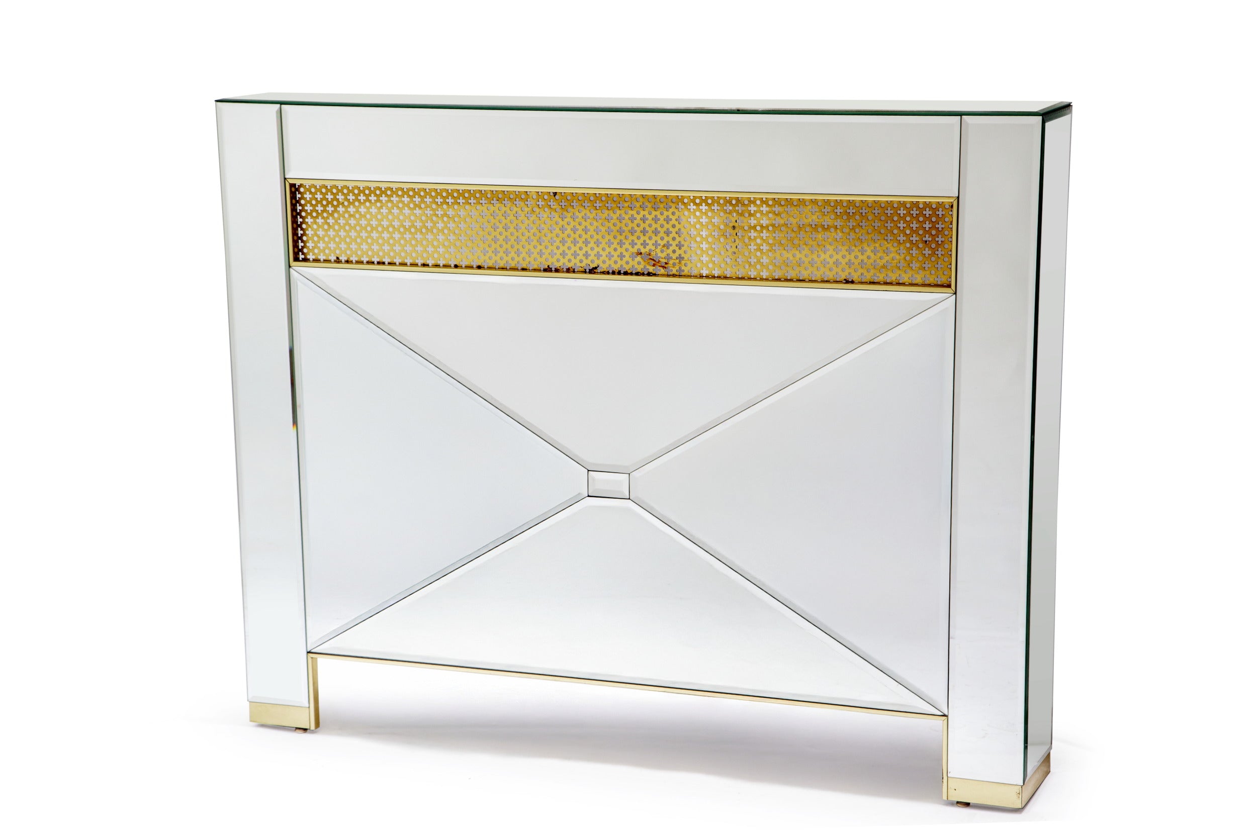 Small radiator cover console from the 50s