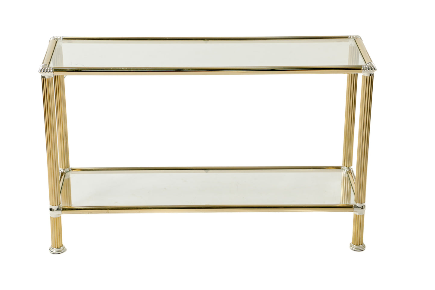 70's brass console