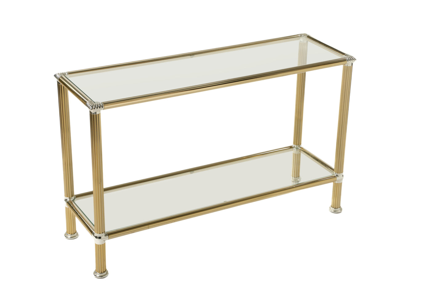 70's brass console