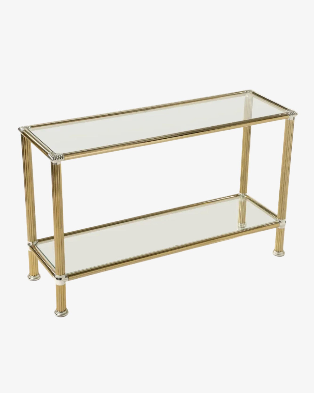 70's brass console