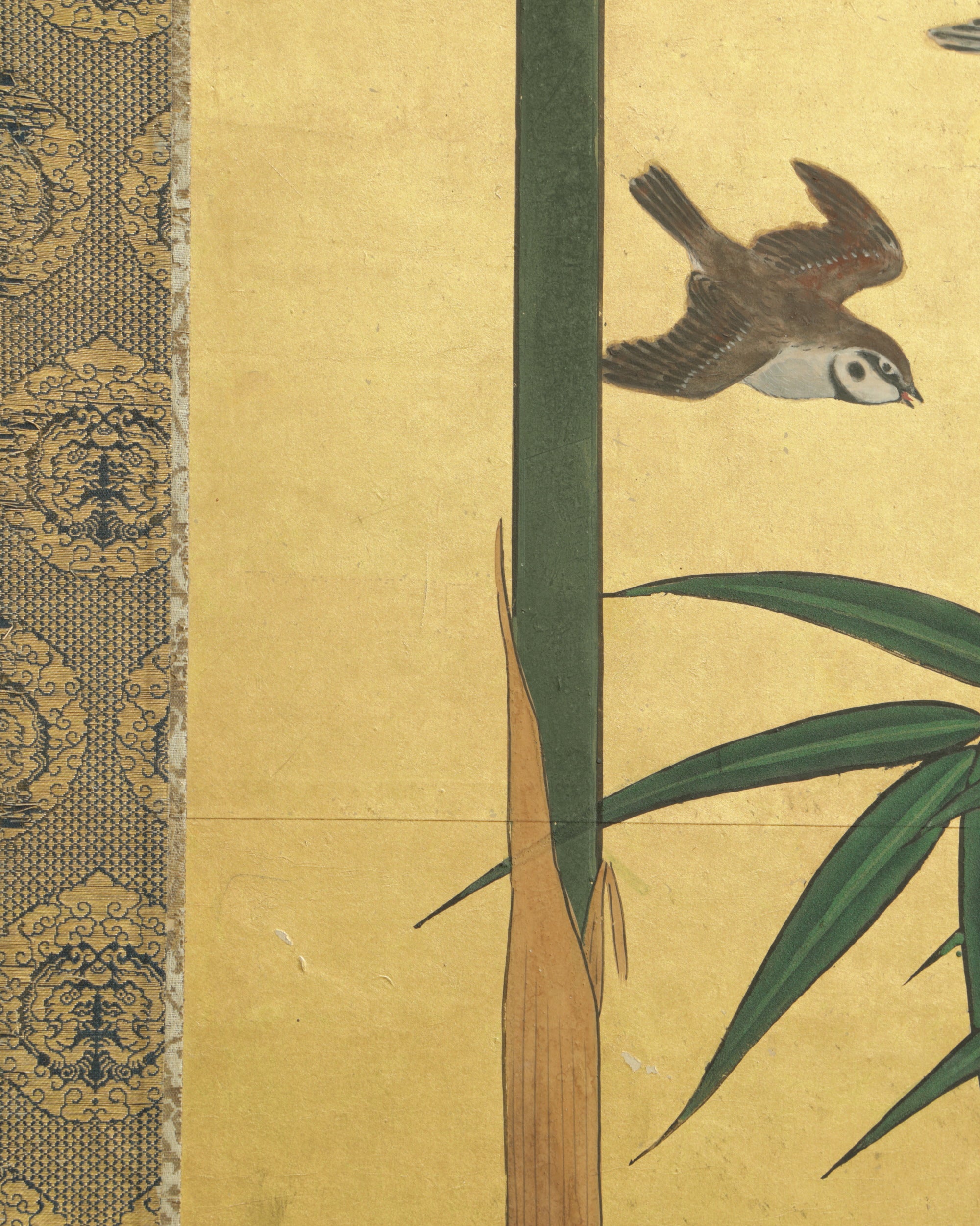 Pair of Byōbu Take-ni-Suzume