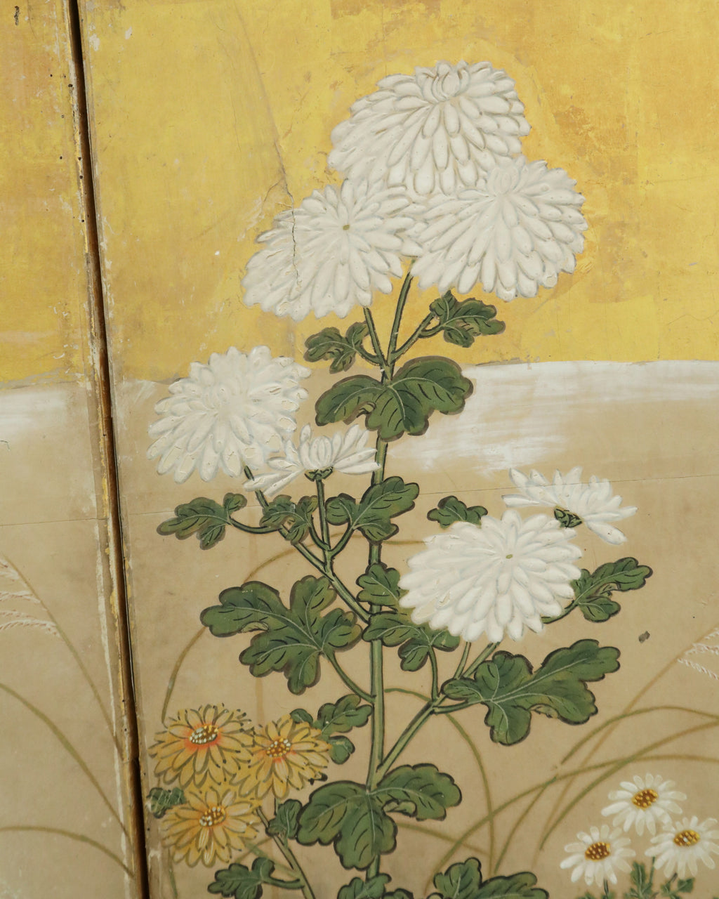 Pair of Byōbu Take-ni-Suzume