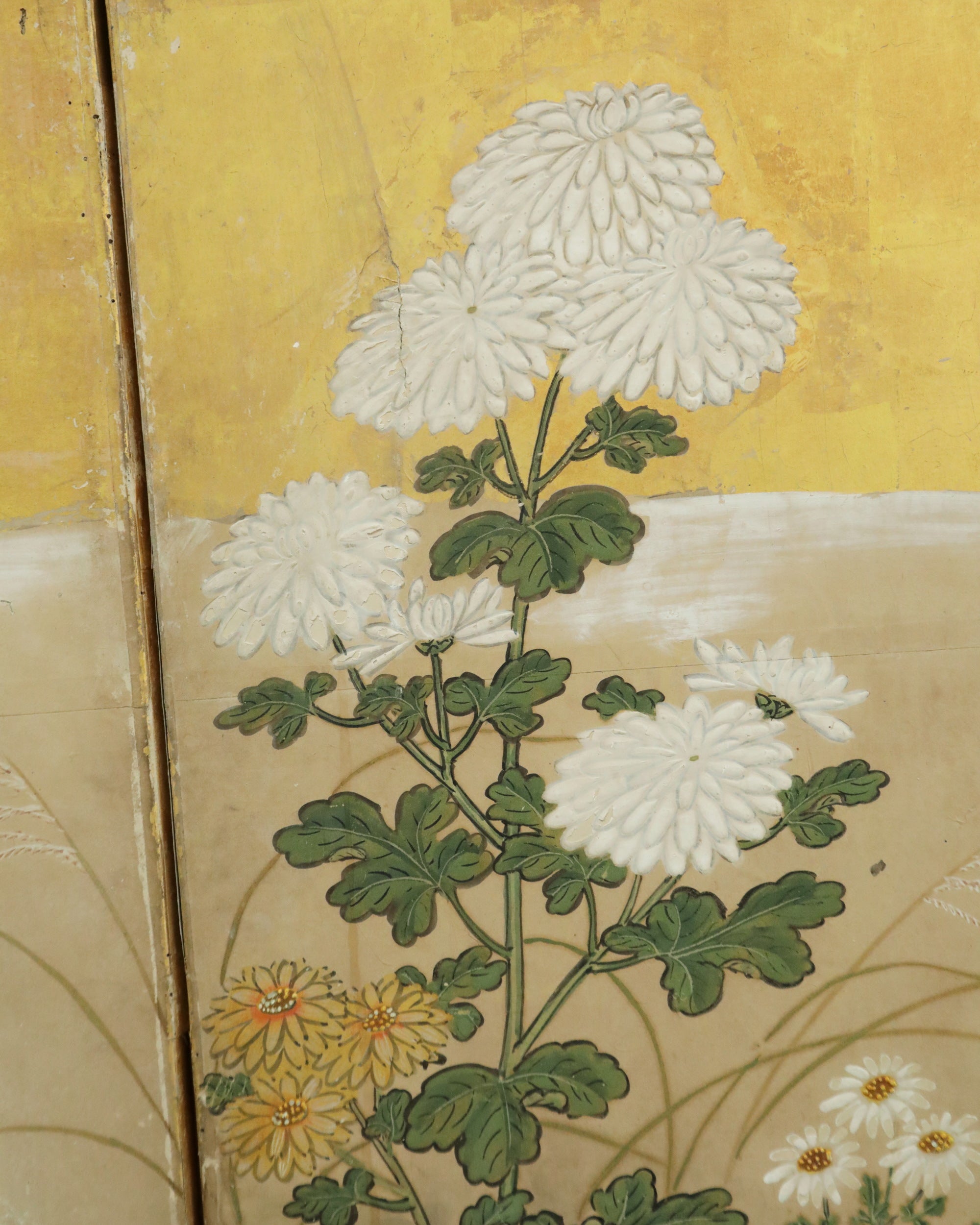 Pair of Byōbu Take-ni-Suzume