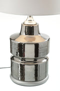 Base lampada anni 70 ceramica argento