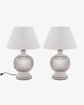 Coppia Lampade da tavolo anni 70 sferiche