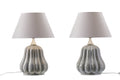 Coppia Lampade da tavolo anni 70 zucca