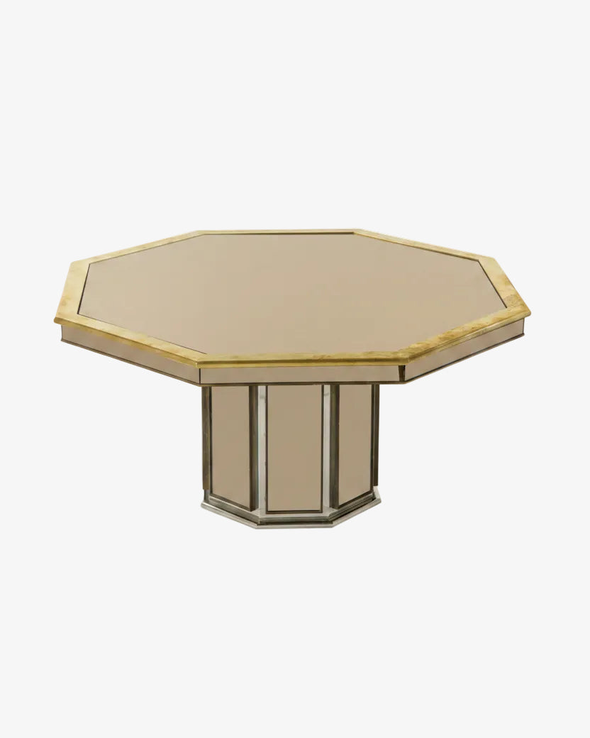 Tavolo ottagonale Romeo Rega anni 70