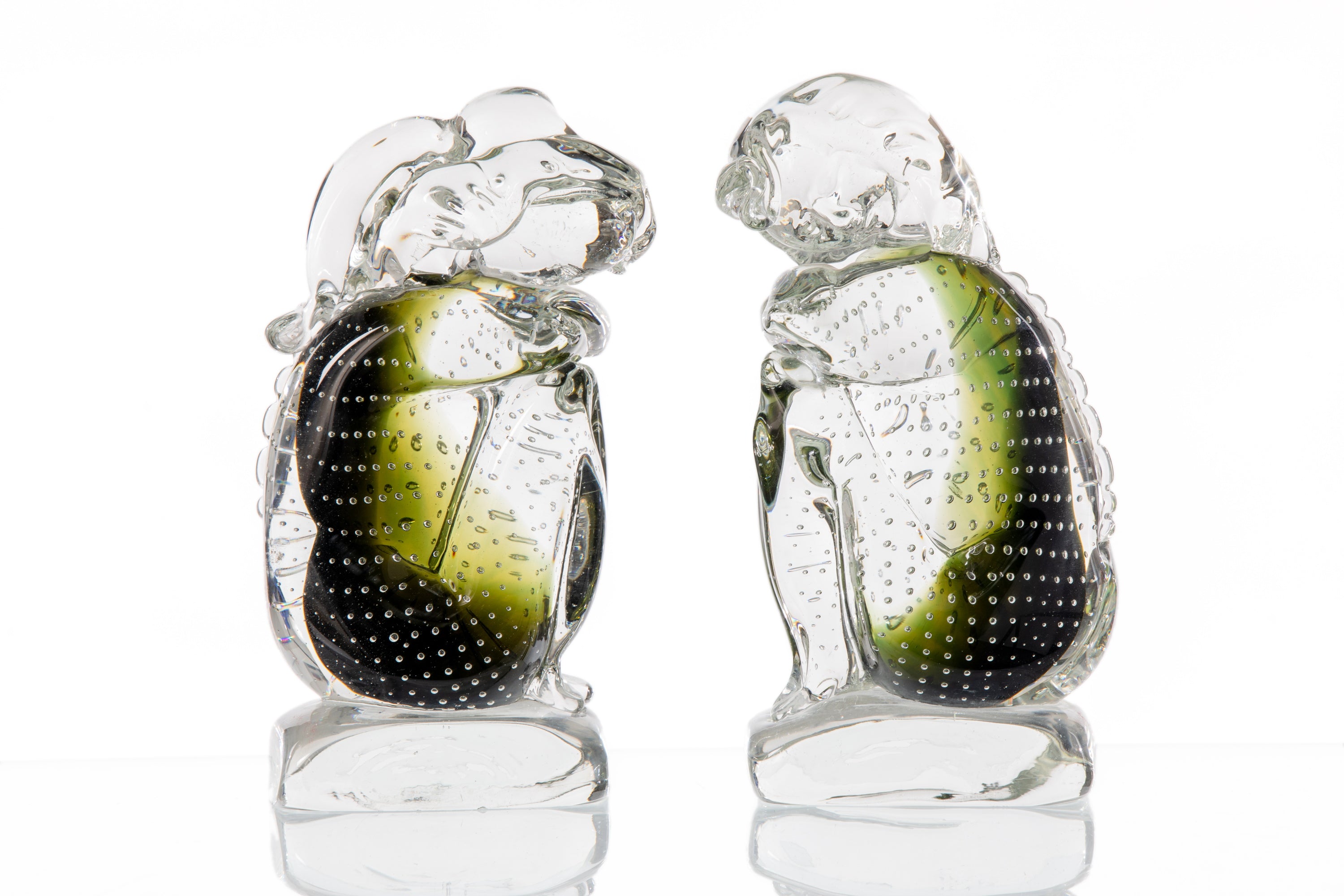 Coppia Sculture Archimede Seguso anni 80