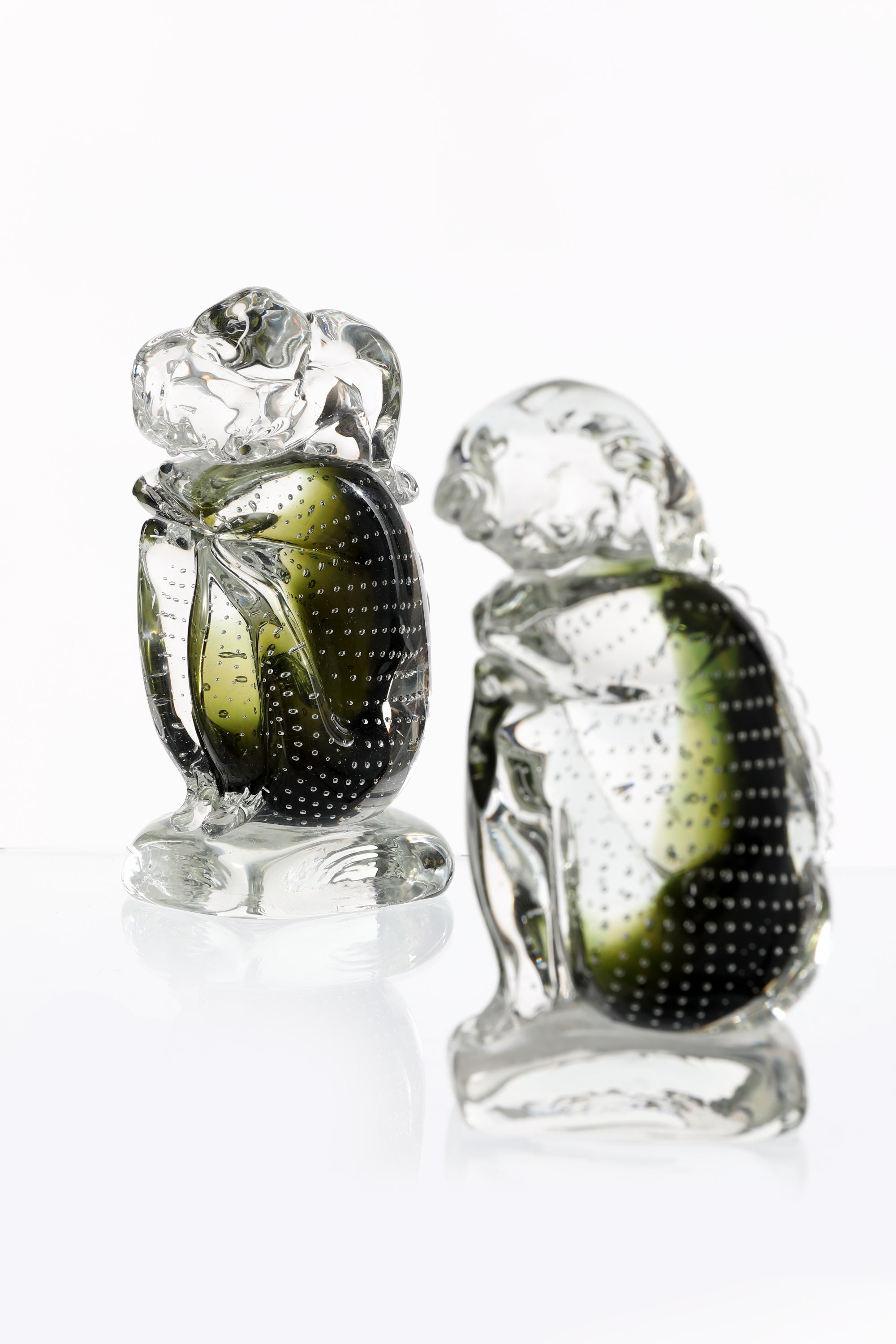 Pair of Archimede Seguso sculptures from the 80s