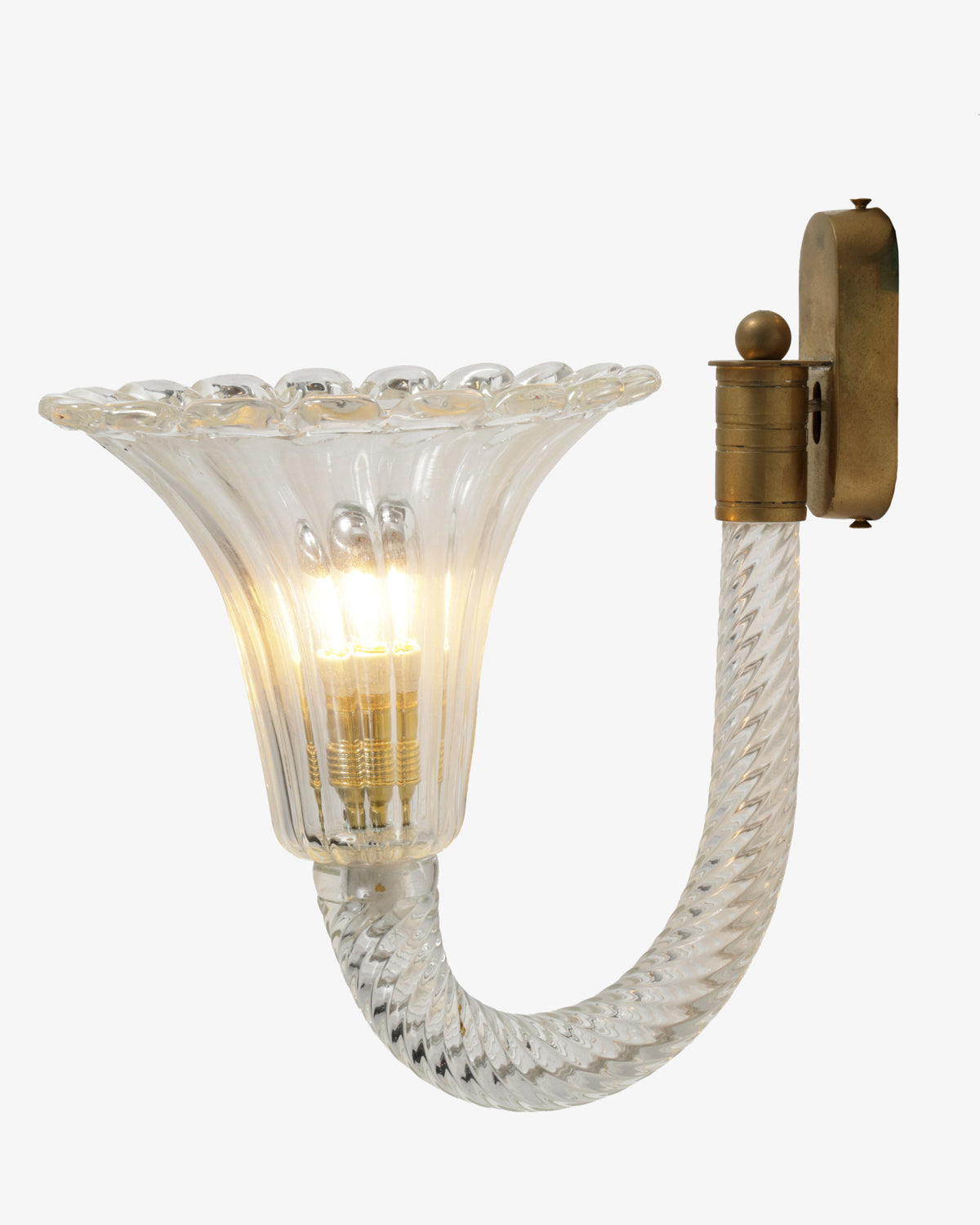 Pair of Murano wall lamps from the 60s