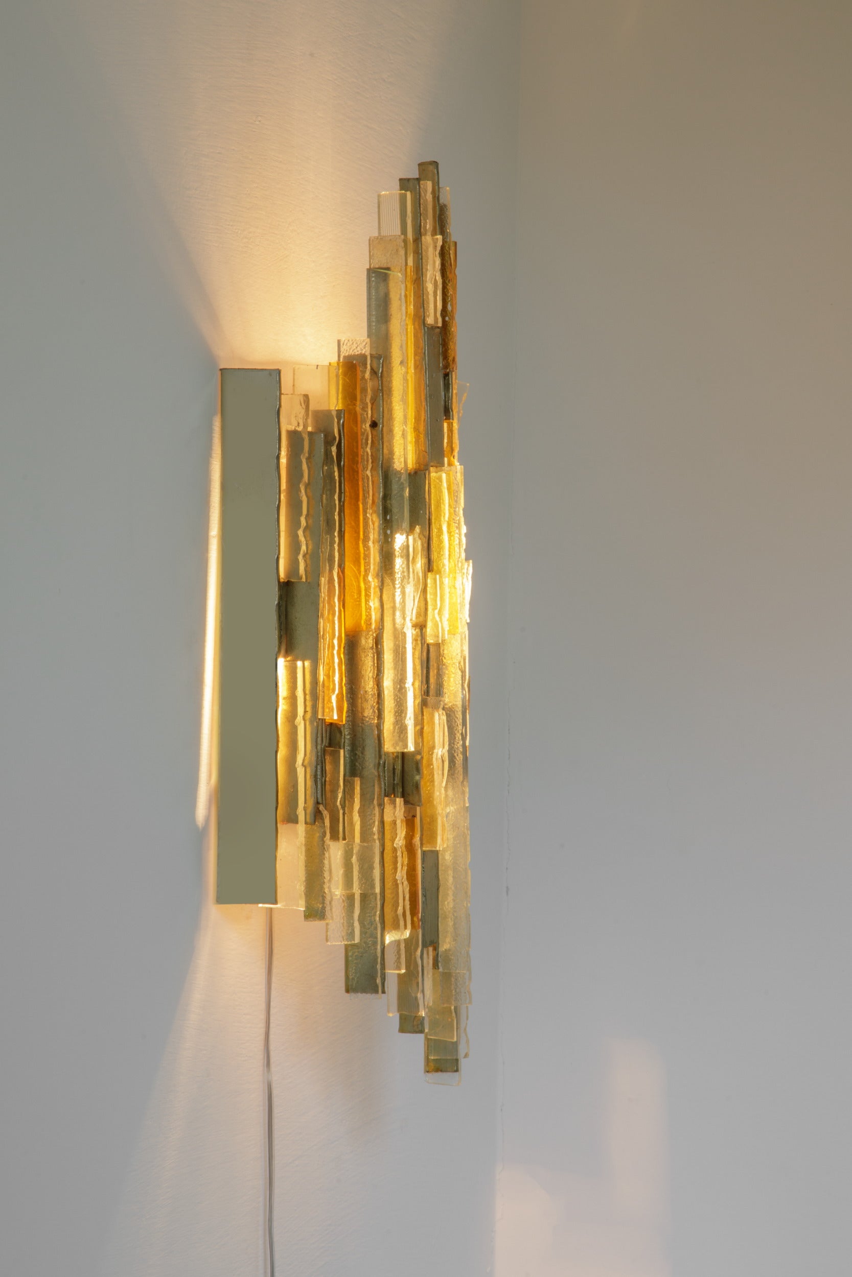 Pair of Albano Poli wall sconces, Poliarte 1960