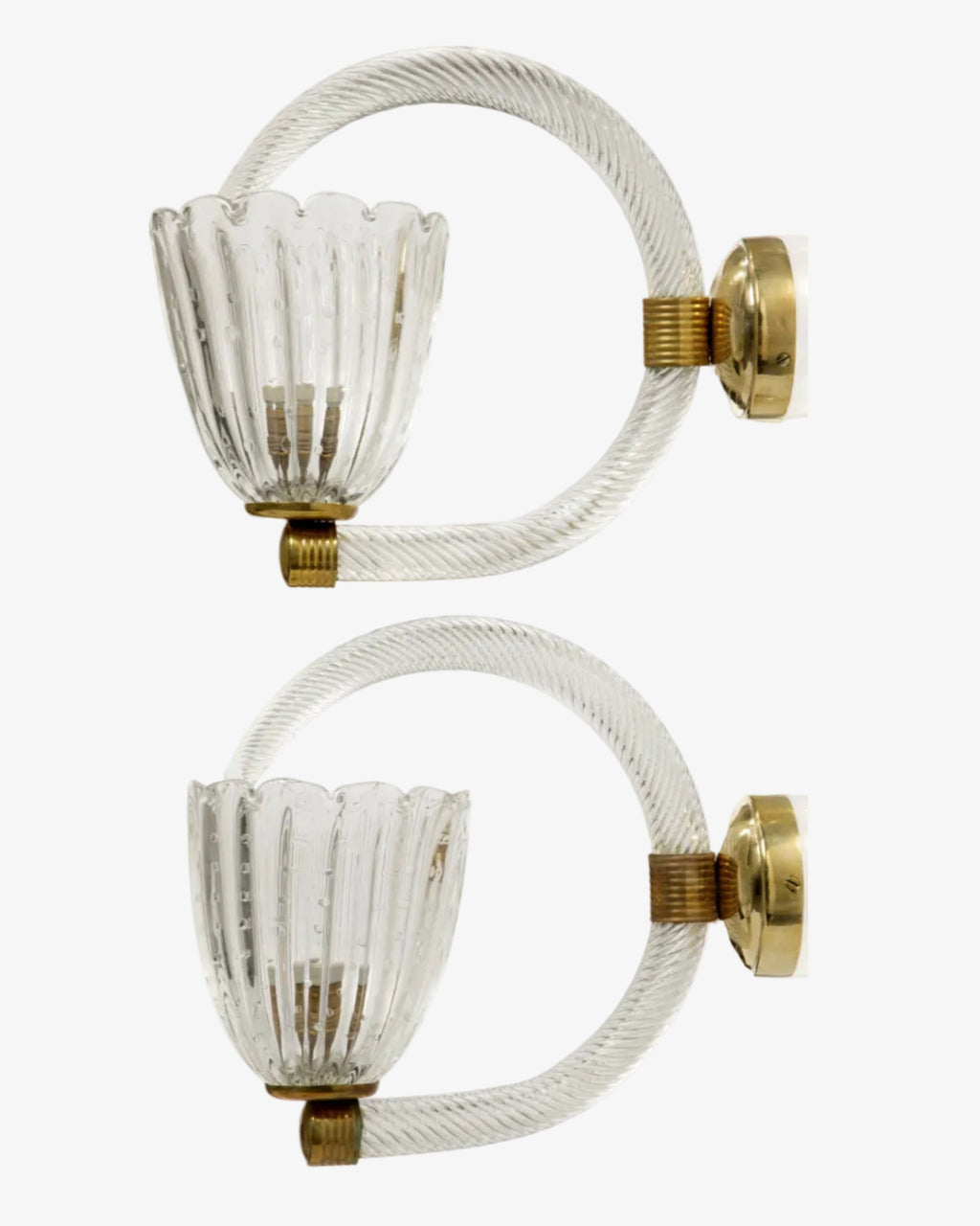 Coppia appliques Barovier e Toso anni 60