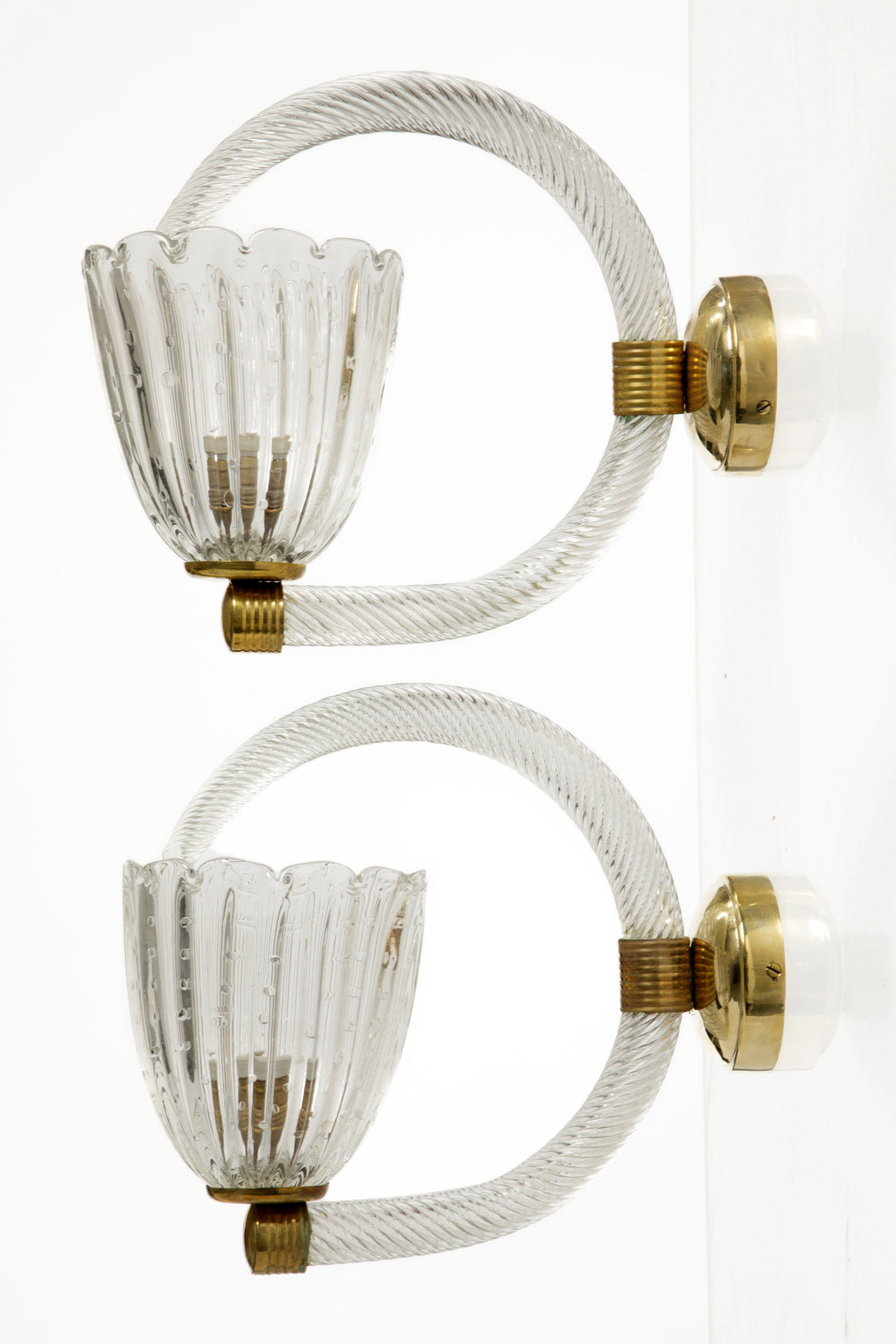 Coppia appliques Barovier e Toso anni 60