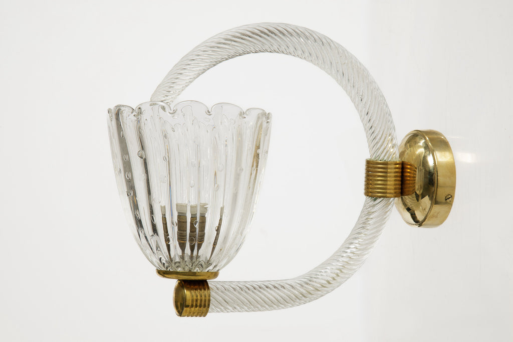 Coppia appliques Barovier e Toso anni 60
