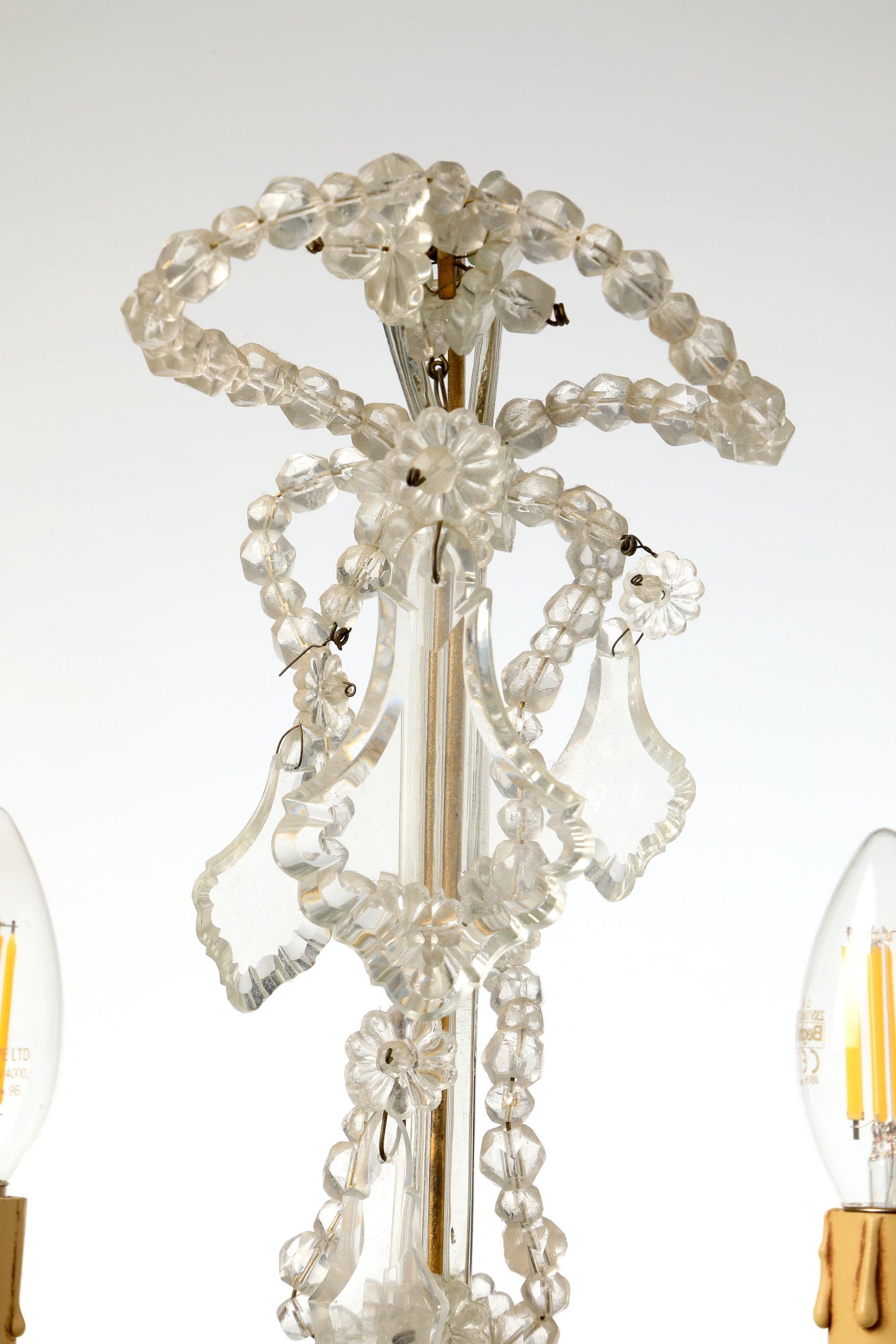 Coppia applique Cristallo di Bohemia 5 luci