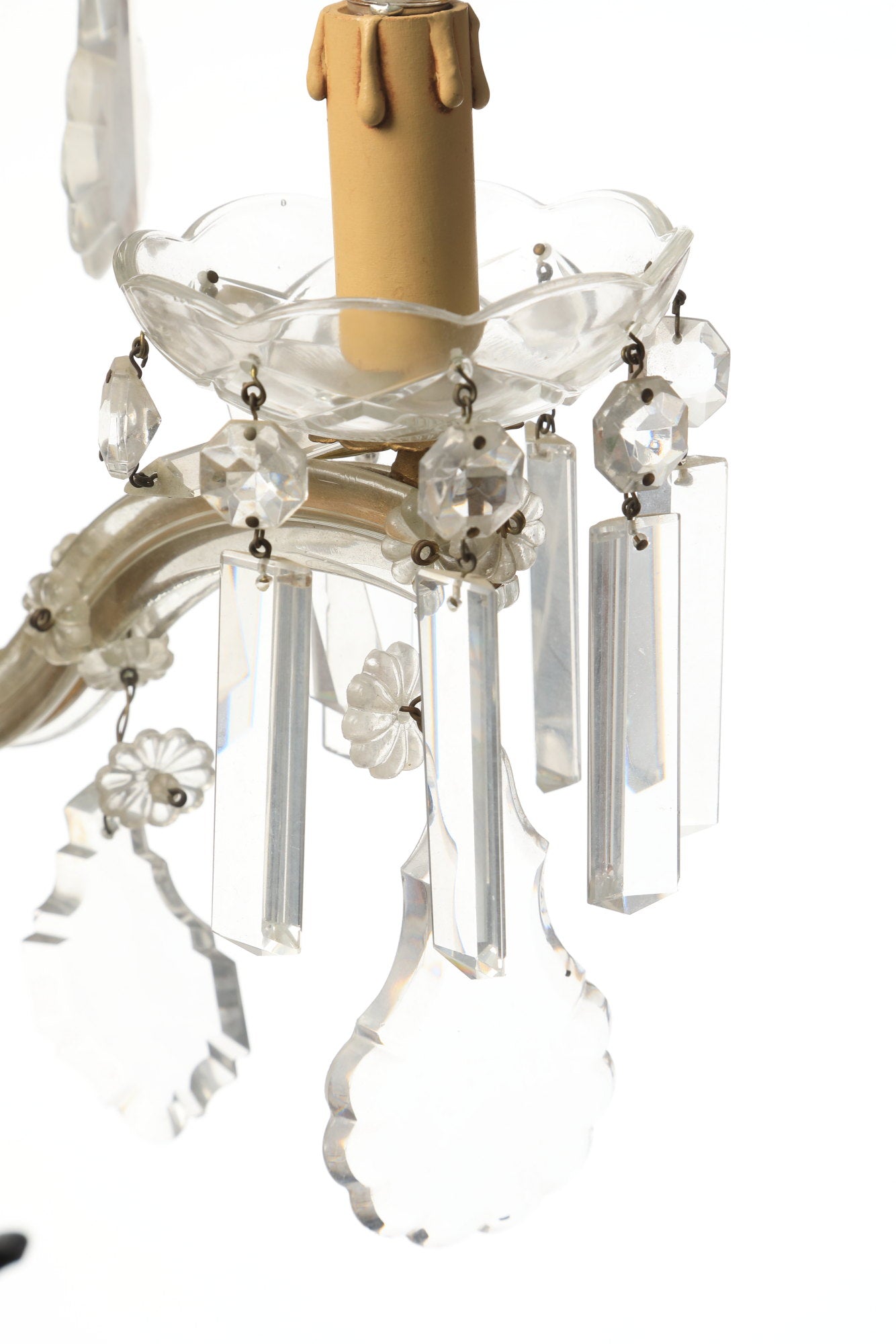 Coppia applique Cristallo di Bohemia 5 luci