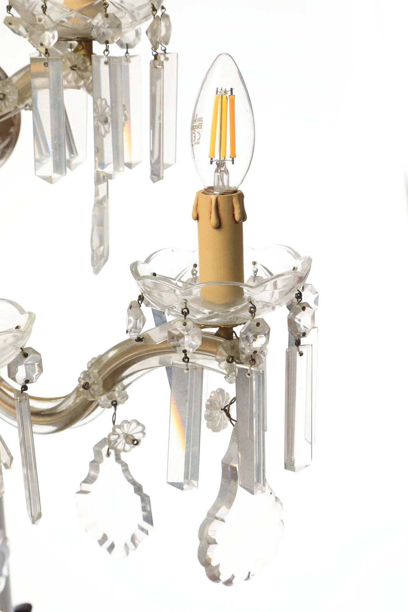 Coppia applique Cristallo di Bohemia 5 luci