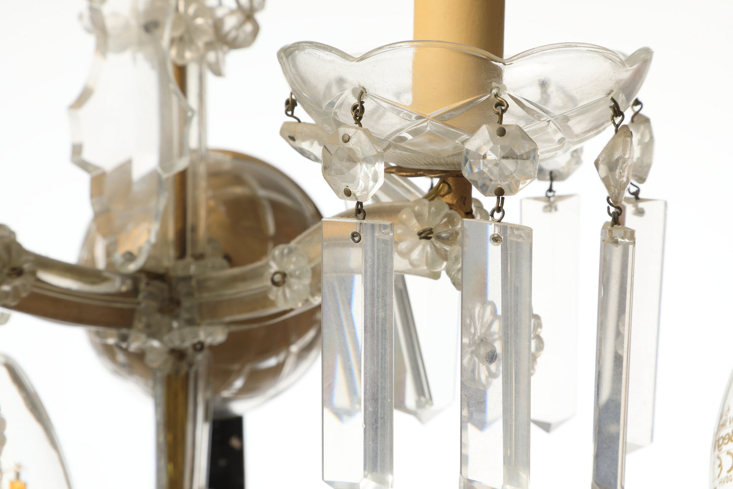 Coppia applique Cristallo di Bohemia 5 luci