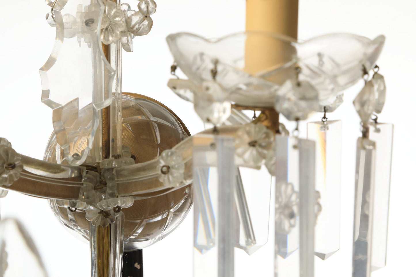 Coppia applique Cristallo di Bohemia 5 luci