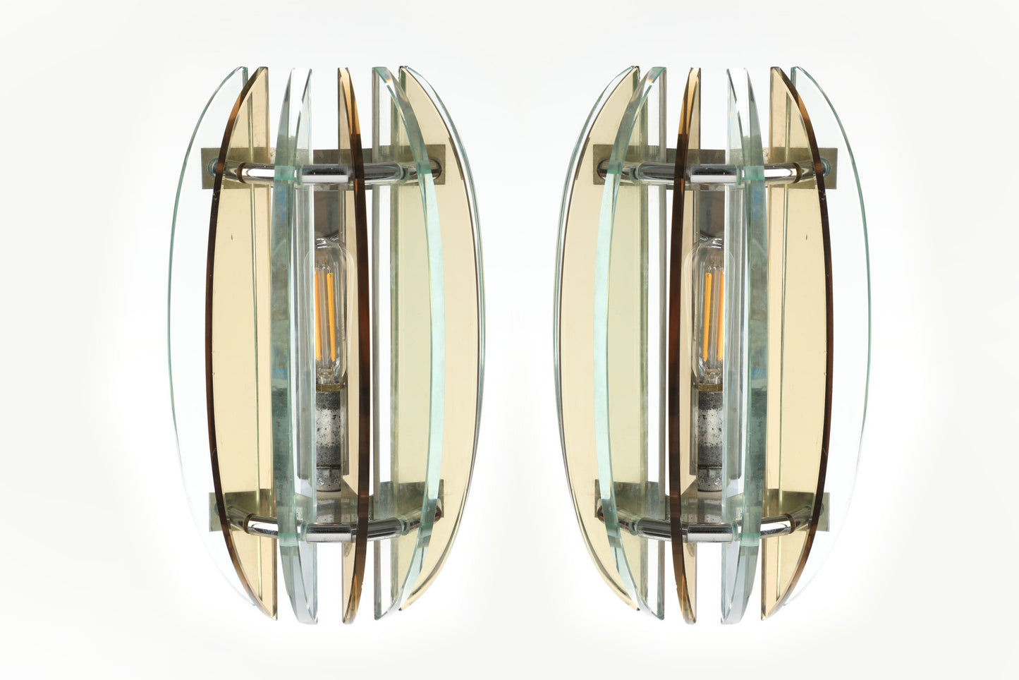 Pair of Veca sconces for Fontana Arte from the 70s