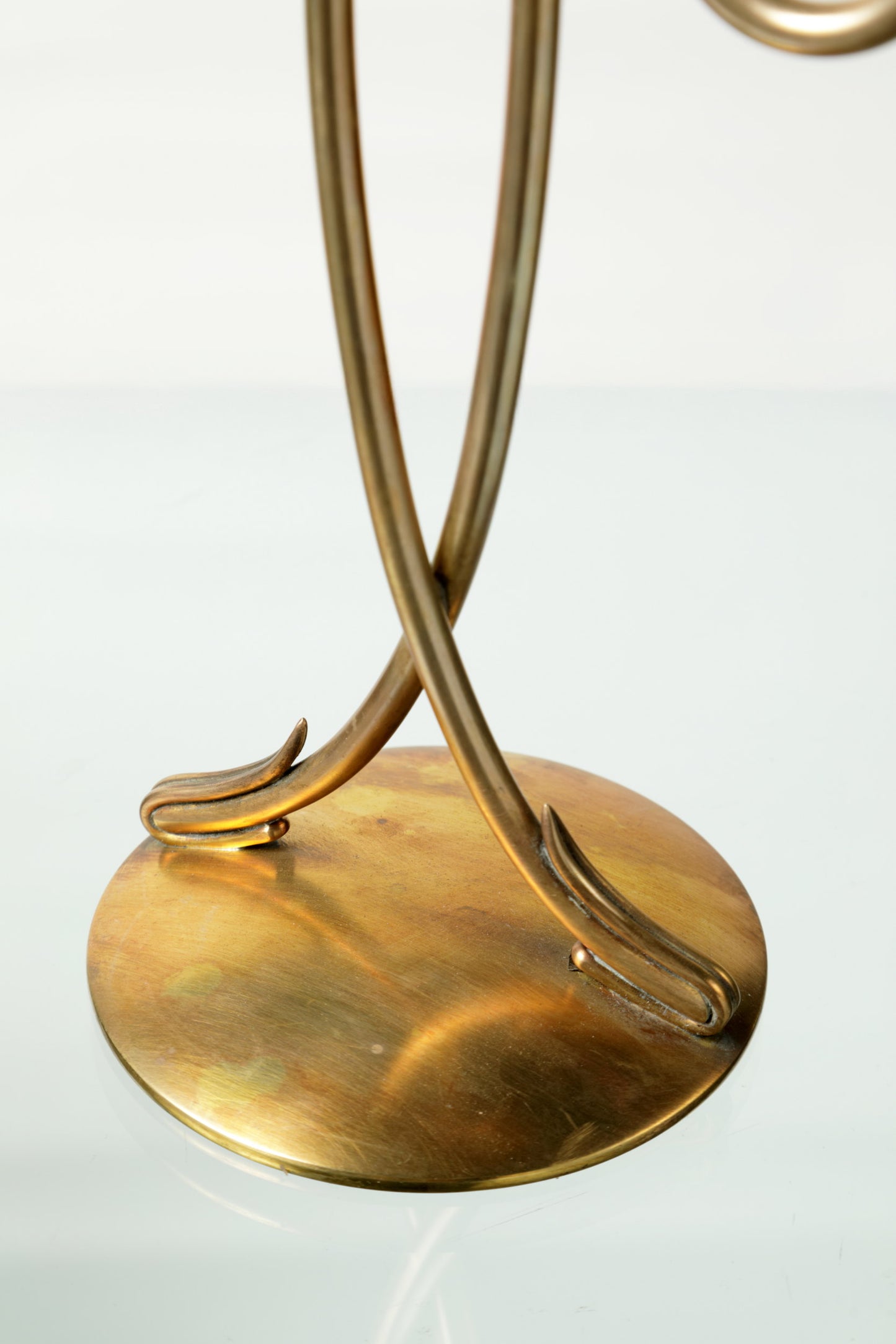 Pair of 50's brass candlesticks