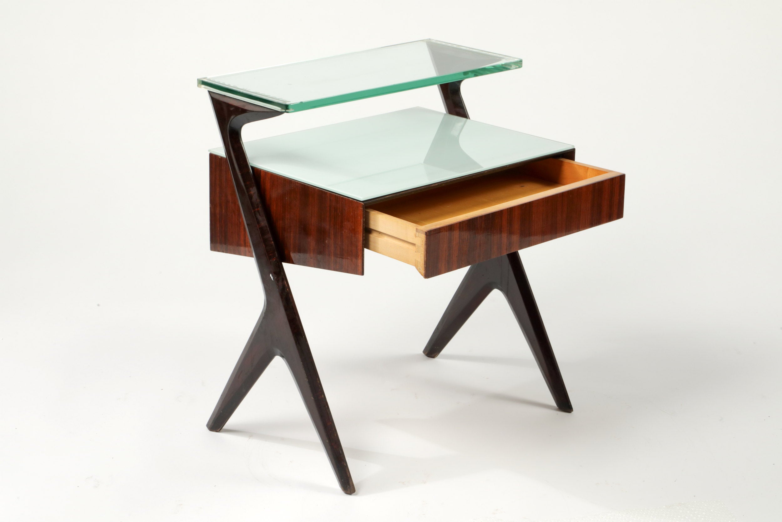 Pair of 1960s bedside tables attributed to Vittorio Dassi