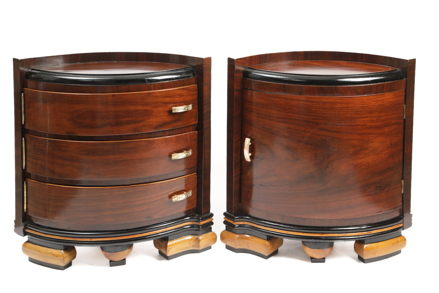 Pair of eye nightstands from the late 1930s