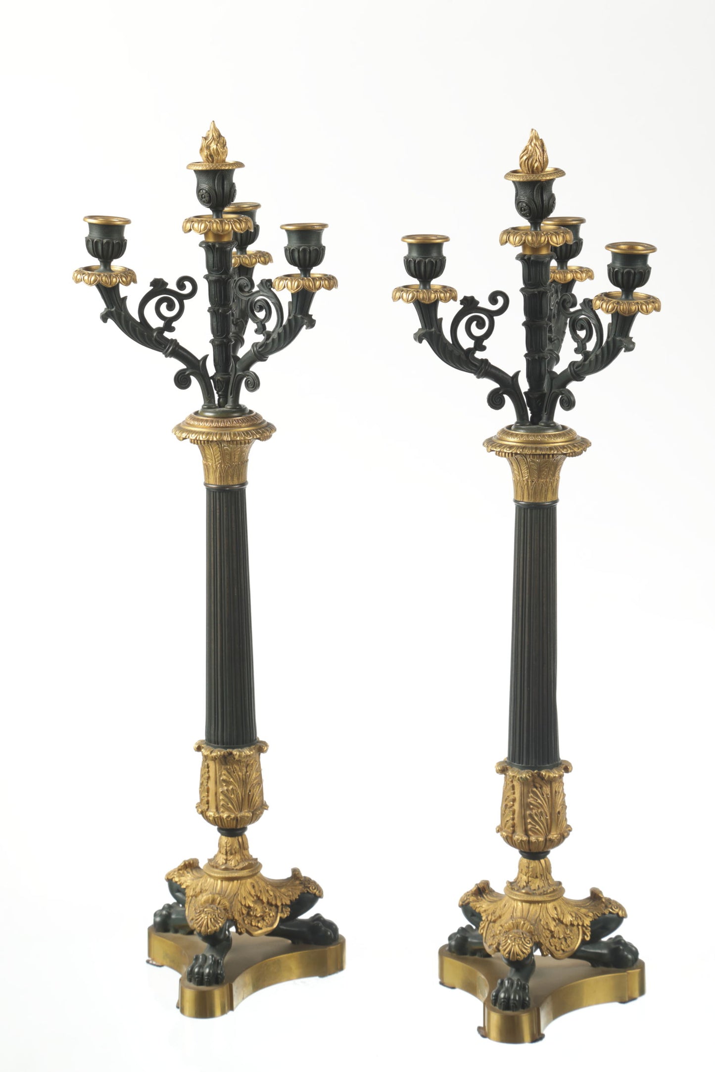 Coppia candelieri Impero Napoleone III