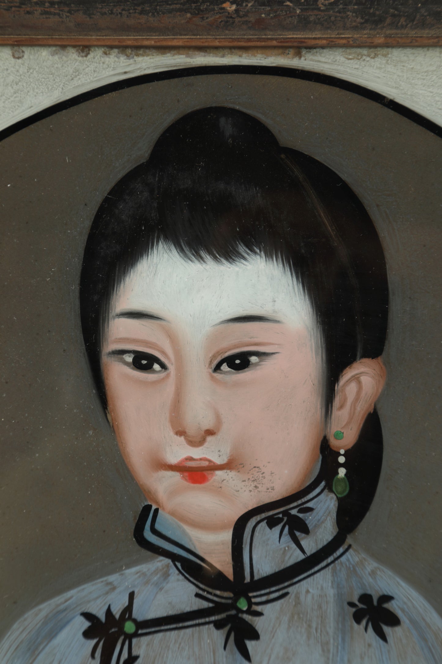 Coppia dipinti su vetro Giappone 900