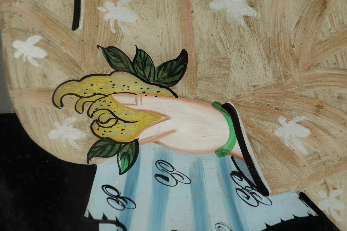 Coppia dipinti su vetro Giappone 900