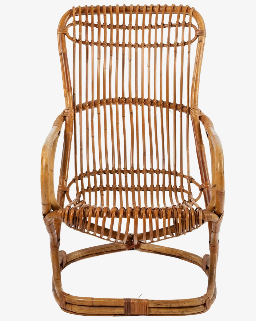 Poltrona bamboo Bonacina anni 70