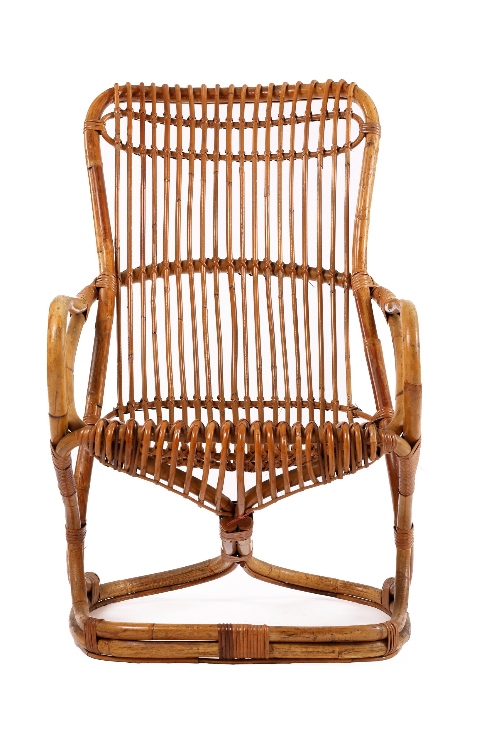 Poltrona bamboo Bonacina anni 70