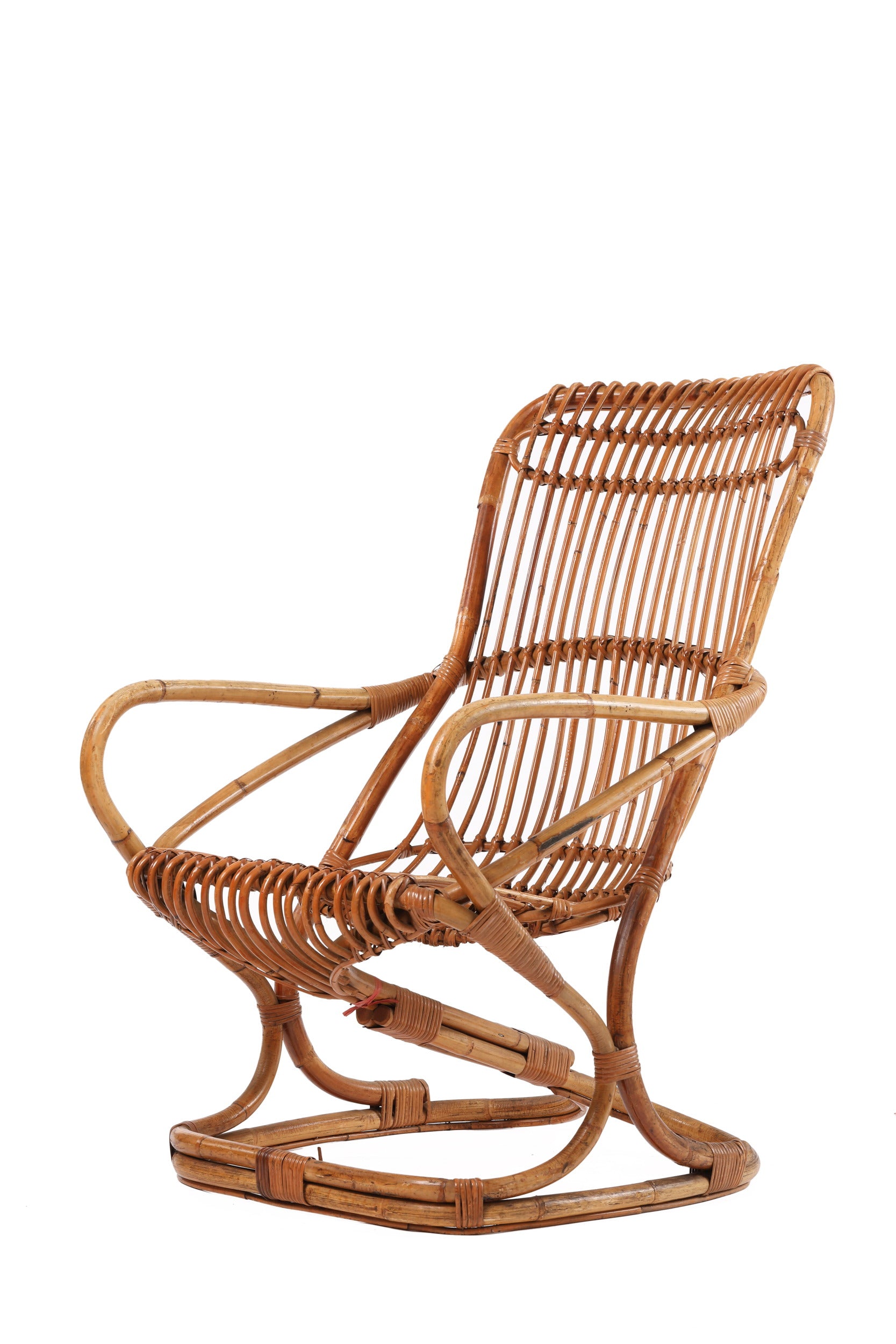Poltrona bamboo Bonacina anni 70