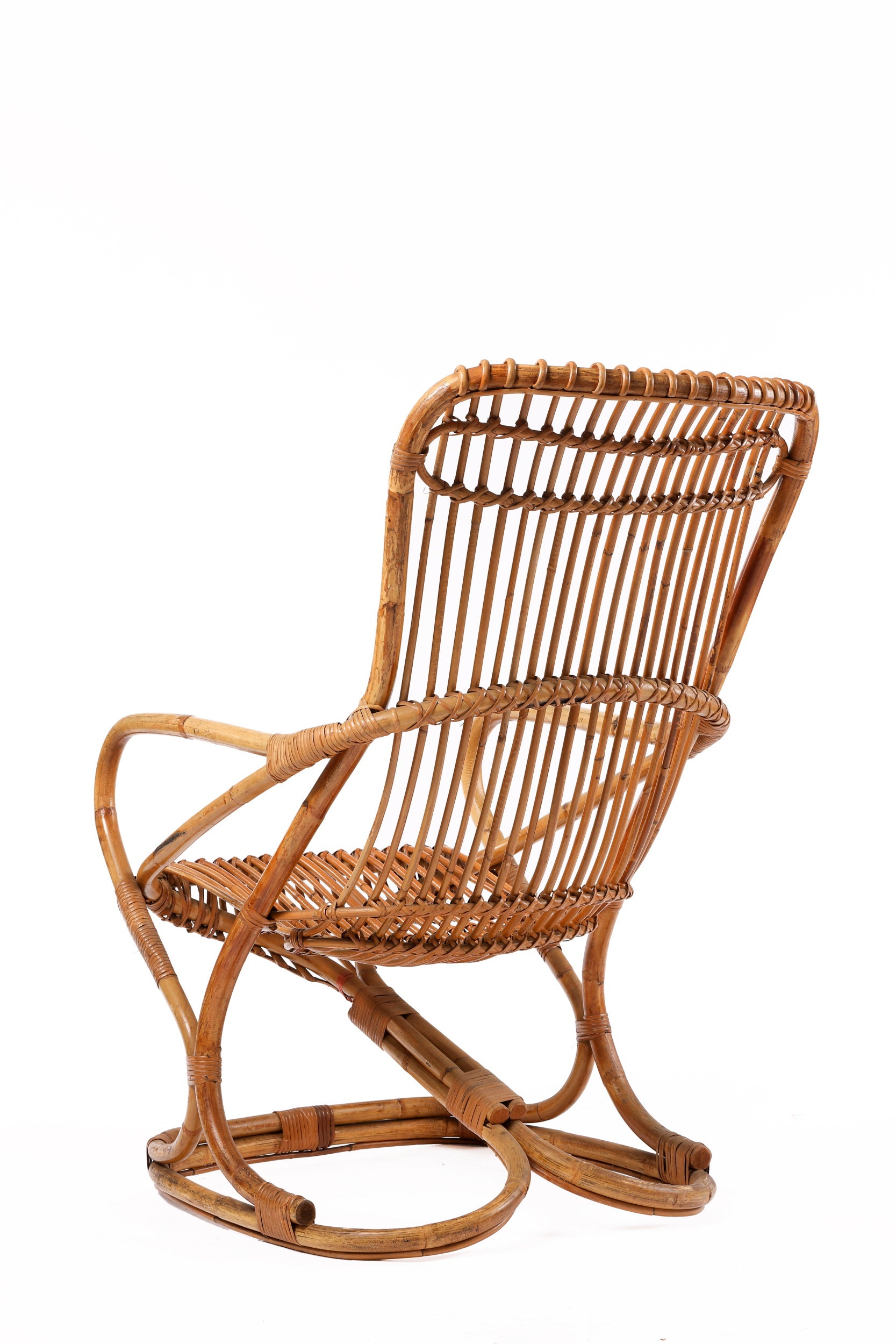 Poltrona bamboo Bonacina anni 70