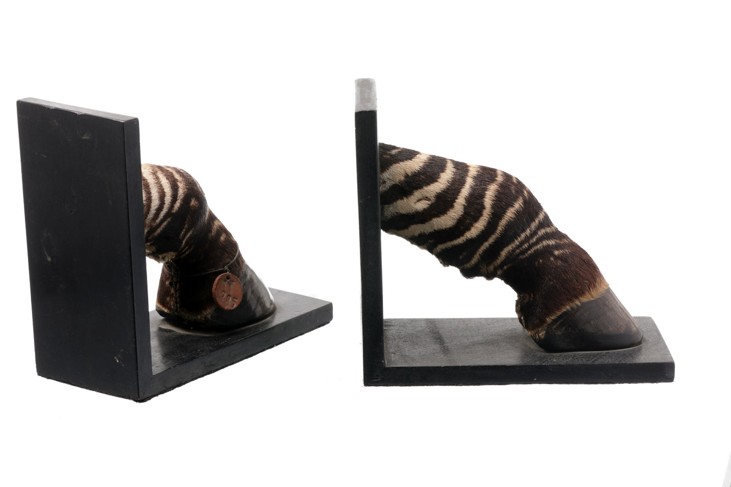 Pair of zebra bookends from the 70s