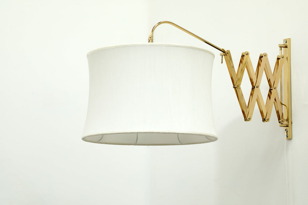 Coppia lampade molla in ottone anni 70