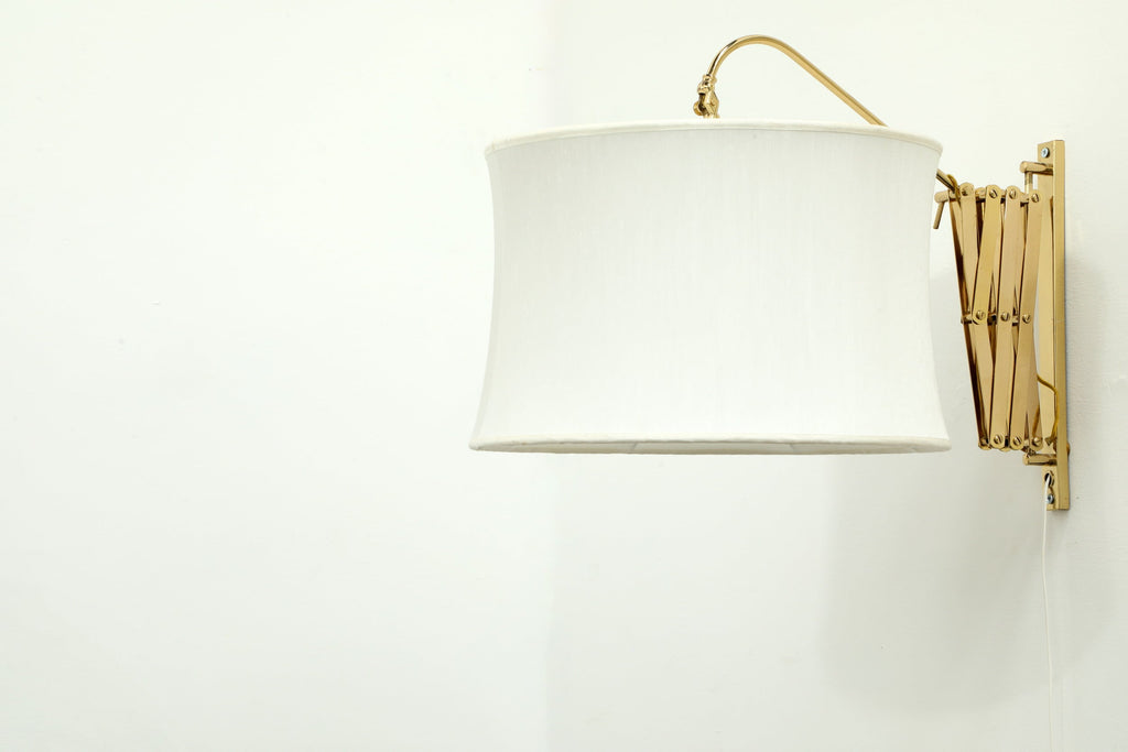 Coppia lampade molla in ottone anni 70