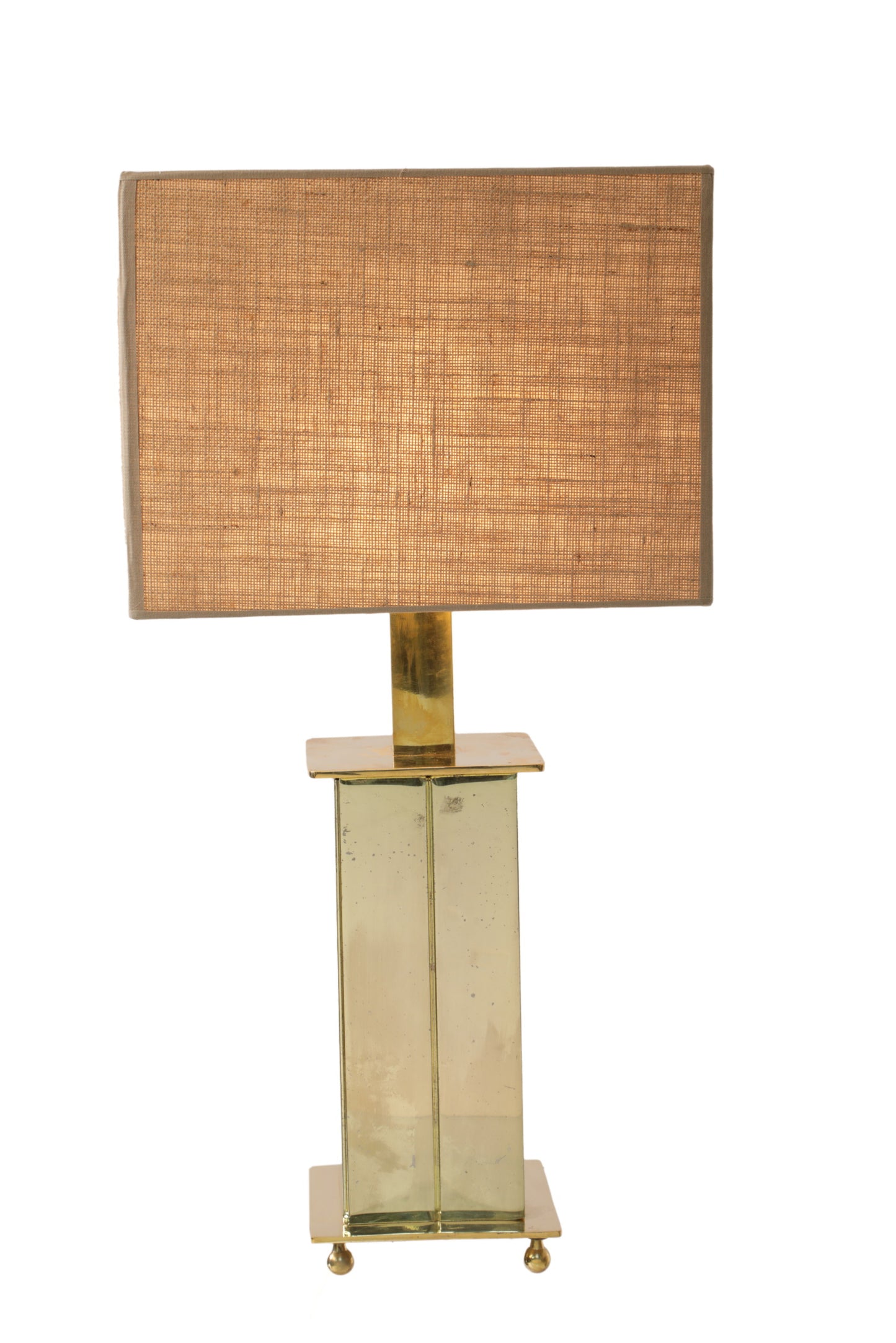 Coppia lampade ottone anni 70