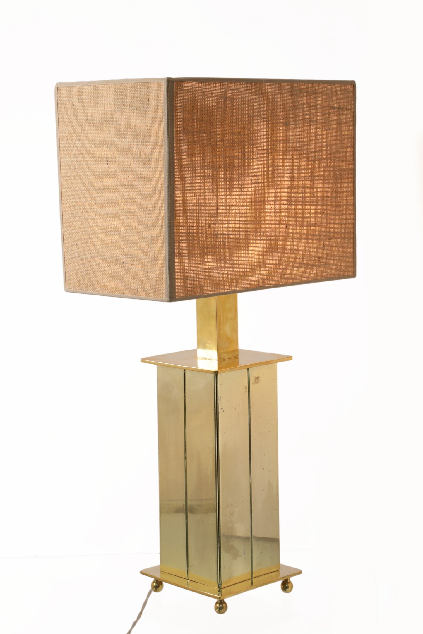 Coppia lampade ottone anni 70