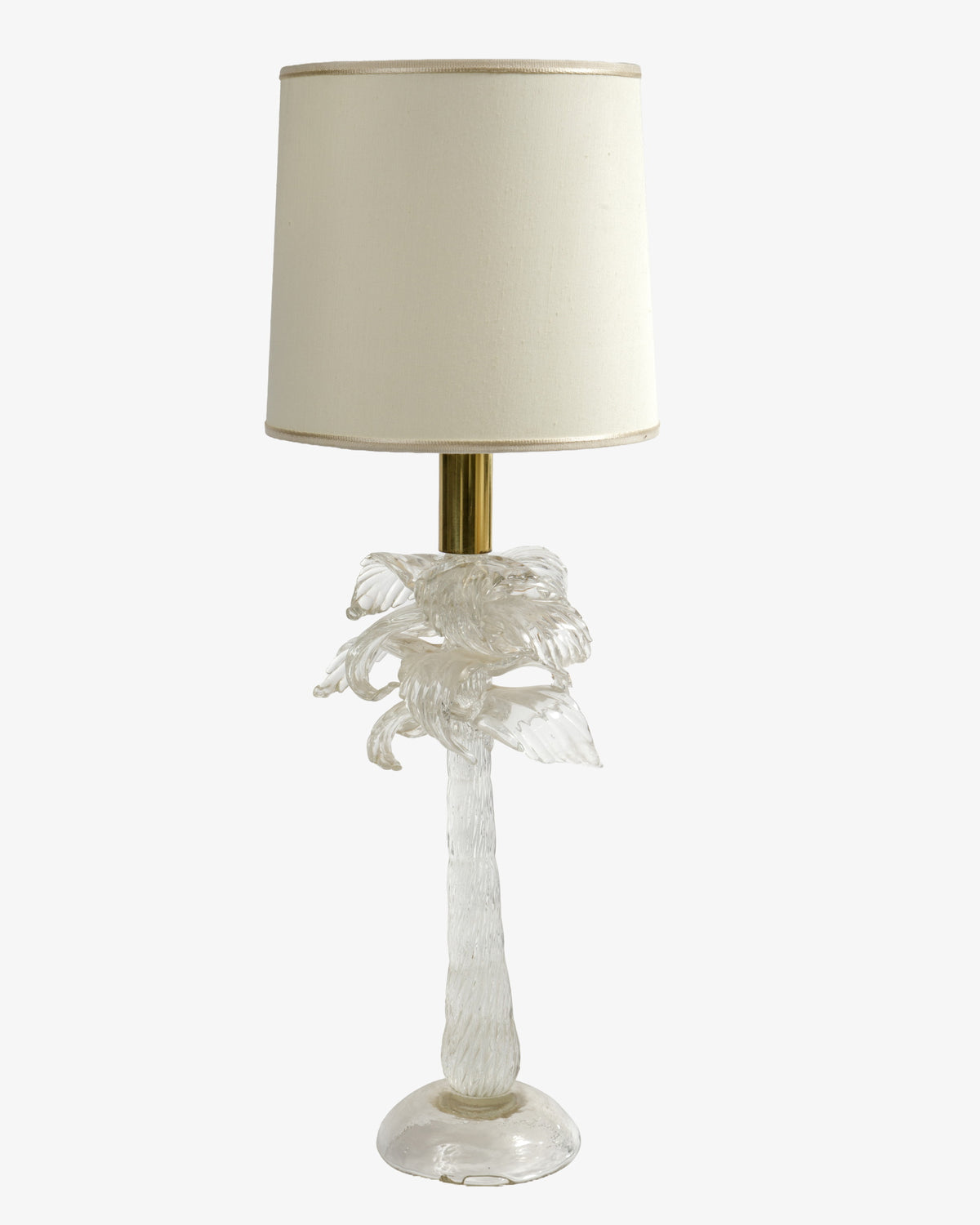 Coppia lampade palme in vetro attribuibili a Tommaso Barbi anni 70
