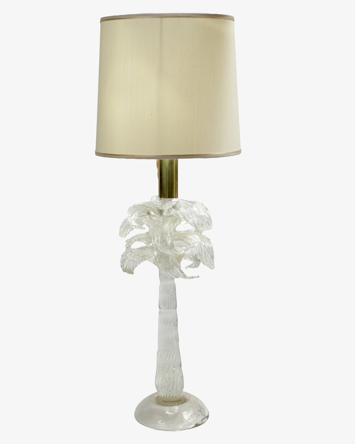Coppia lampade palme in vetro attribuibili a Tommaso Barbi anni 70