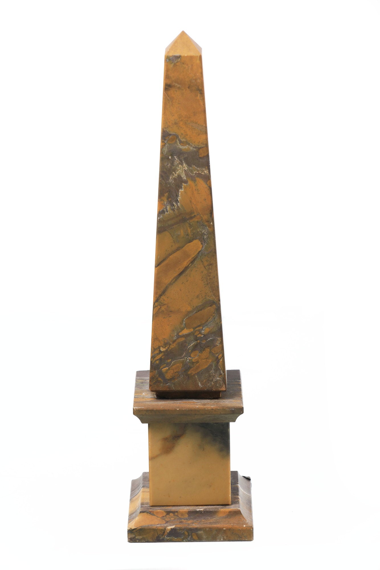 Pair of marble obelisks