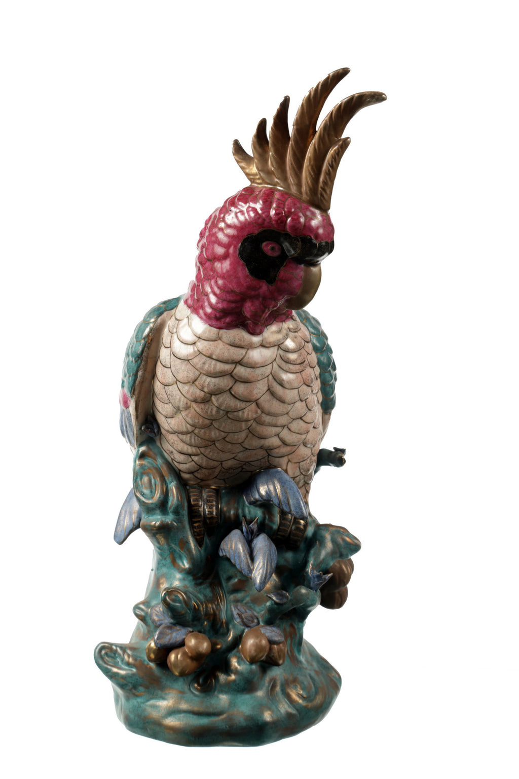 Coppia pappagalli ceramica Giapponese Satsuma anni 50