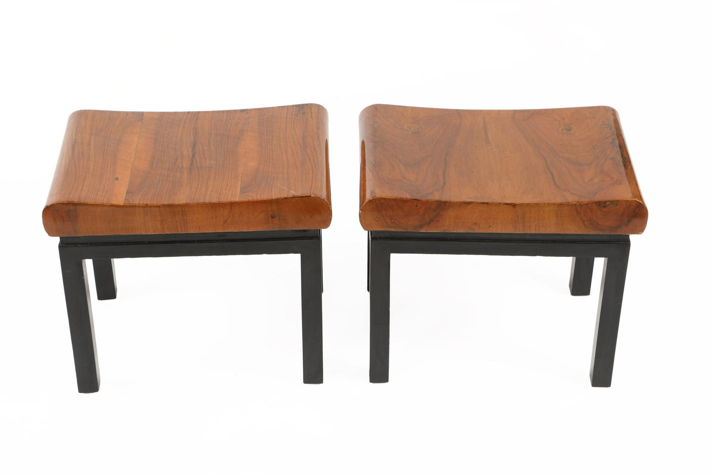 Pair of small Art Deco benches