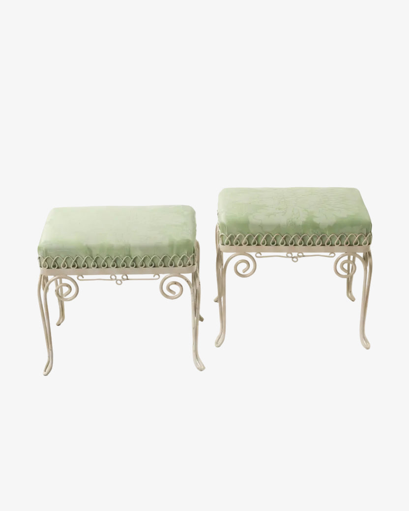 Pair of small 60s benches reinterpreted by triplef